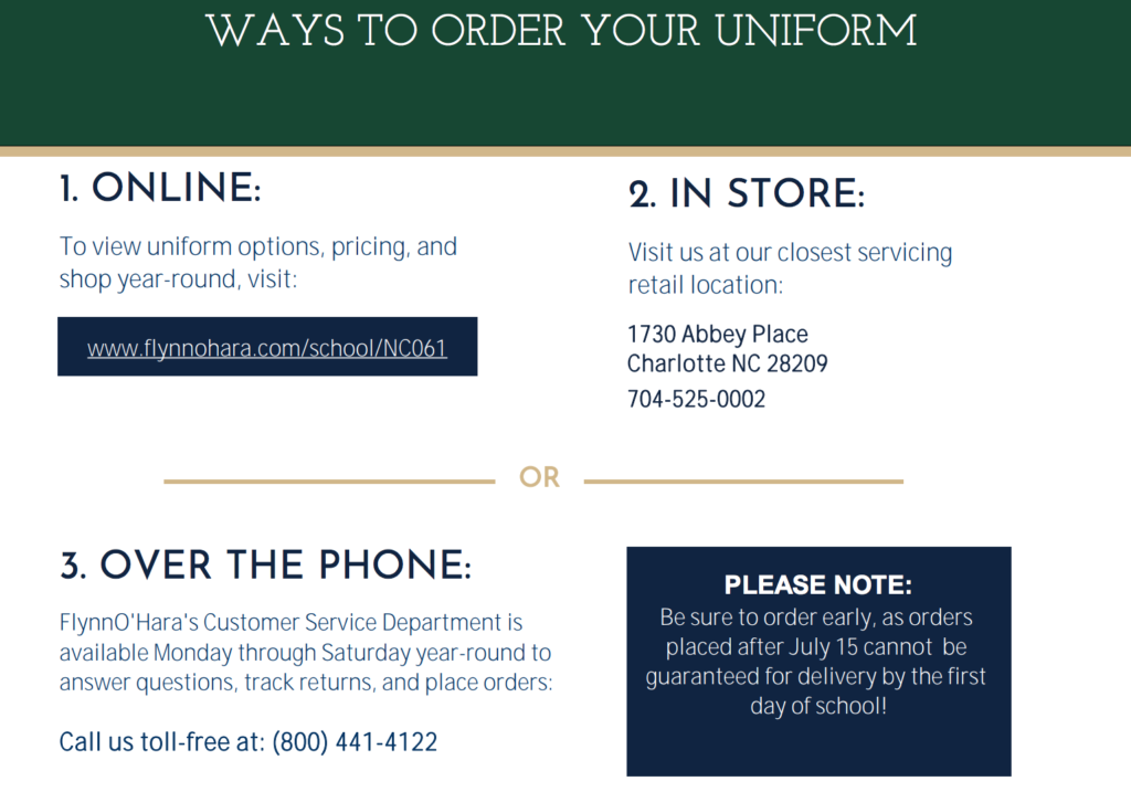 Order Uniform